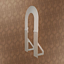 Decorative arch on a patterned brown background
