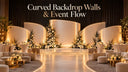 Curved Backdrop Walls & Event Flow