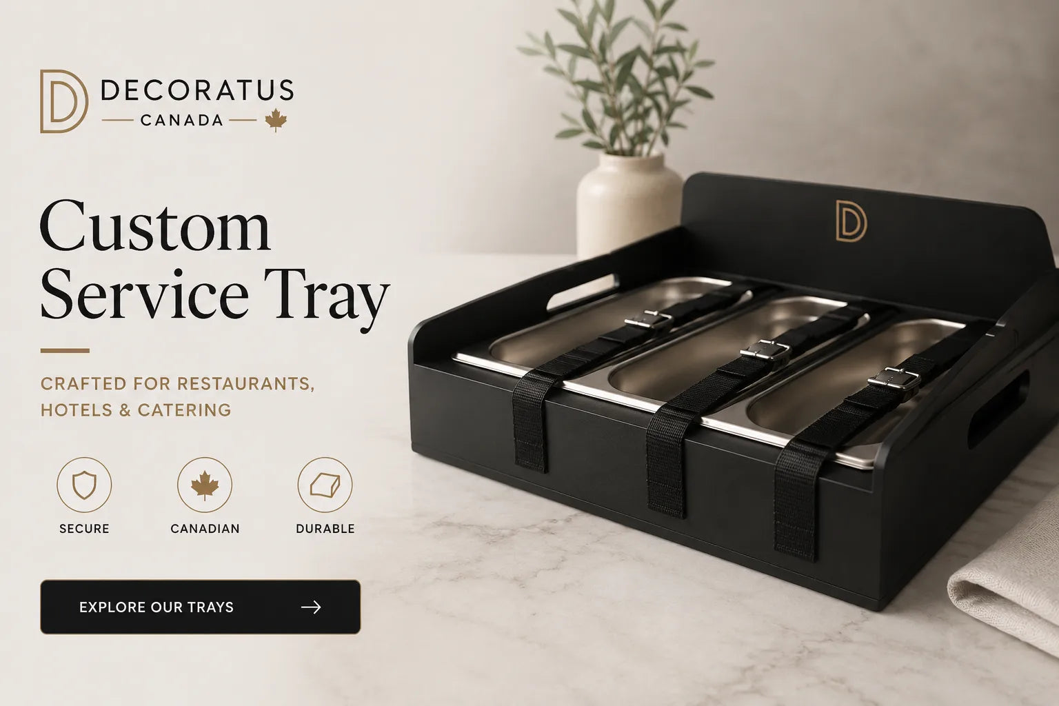 Custom Service Tray for Restaurants, Hotels & Catering Canada ...