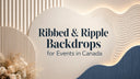 Ribbed & Ripple Backdrops for Events in Canada