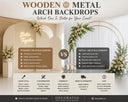 Wooden vs Metal Arch Backdrops