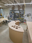 Round Bar – Ribbed Event Bar Counter