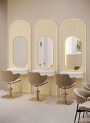 Cream Beige Nail Salon Design