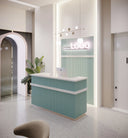 Green Beauty Salon Nail Art Interior Canada