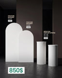 Oval Backdrop and Plinth Set
