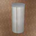 decorative rippled plinth