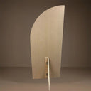 Fluted half oval backdrop panel with ripple texture for event decor