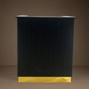 L-Shaped Fluted Reception Desk