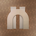 rippled arc backdrop seperate