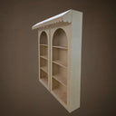 Trade Show Canopy Wall Unit – 2-Piece Display Shelving Set