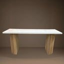 white oak wooden table
